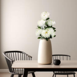  Műnövény dekoráció - krizantém - fehér - 12 x 58 cm 11912A (11912A)