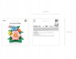 Party Deco Álló fólia lufi Virágok, 86×80, 5cm, mix színek