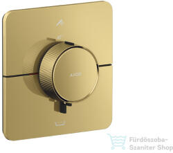 Hansgrohe AXOR ShowerSelect ID falsík alatti termosztátos kád/zuhany csaptelep, beépített EN1717 biztonsági kombinációval, polírozott arany hatású 36755990 (36755990)