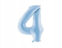 Party Deco Fólia lufi, Size 4, 86cm, ködös kék