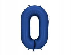 Party Deco Fólia lufi "0", 86cm, sötétkék