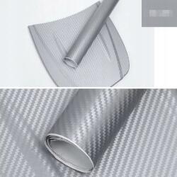  Autófólia Furnér Karbon Mintás 3D Ezüst, 30cm széles, öntapadós, vízálló