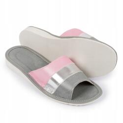 Nowo Női Papucs, öko bőr, csíkos, Size 36-41 (K-1174A)
