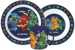  Lego Ninjago Elemental étkészlet, micro műanyag szett bögrével 390 ml JVL22273 (JVL22273)