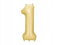 Party Deco Fólia lufi "1", Size 86cm, arany - allegro - 595 Ft