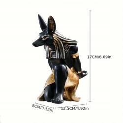  Anubisz figura, műgyanta, bortartó, ajándék (Anubis)