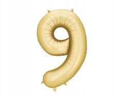 Party Deco Fólia lufi "9", Size 86cm, arany