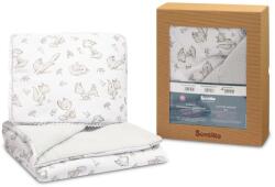 Sensillo 2 részes pamut-muszlin ágynemű szett díszdobozban - Szürke róka