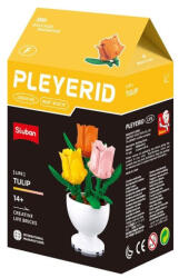 Sluban Flowers - Cserepes tulipán "F" építőjáték készlet (M38-B1077F)