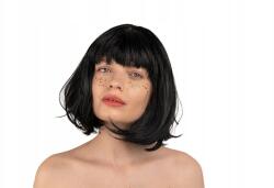 Party Deco Kleopátra paróka, fekete, Halloween Farsang Jelmez (PER4-010)