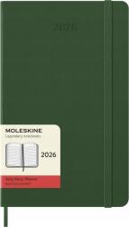 Moleskine Naptár 2026, zöld, Large, 13×21cm, kemény borító, napi (8056999275570)