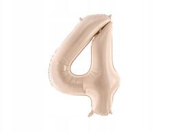 Party Deco Fólia lufi "4", c. bézs, 72cm