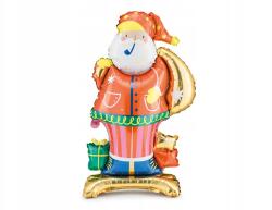 Party Deco Mikulás Álló Fólia Lufi, 63×106cm, mix színek