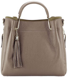 Made In Italia Geanta din piele naturala maro deschis Ariana 122 (8993TAUPE)