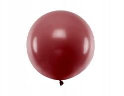 Party Deco Kerek lufi, 60cm, pasztell burgundi, latex