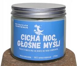 MamasiCandle Csendes Éj, Hangos Gondolatok gyertya, 100% szójaviasz illatgyertya 250ml nagy