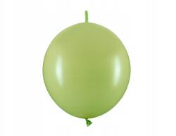 Party Deco Lufik összekötővel, 33cm, olívazöld, 20 db