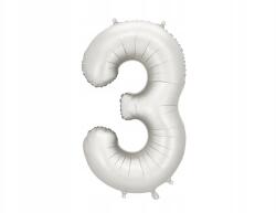 Party Deco Fólia lufi, Size 3, 86cm, ezüst