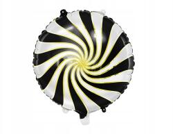 Party Deco Fólia lufi Candy, 35cm, fekete, gyermek születésnapi dekoráció