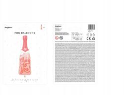 Party Deco Fólia lufi, Palack, 38x97 cm, mix
