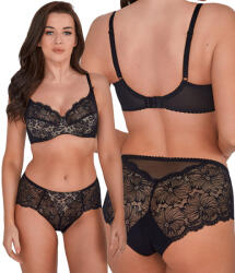 Gaia soft chantal melltartó 534, fekete, áttört, 75B (BS0534)