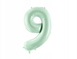 Party Deco Fólia lufi, Size 9, zöld, 72cm, héliummal, levegővel felfújható
