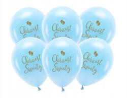 Party Deco Lufik Keresztelő, Size 33cm, kék, 6 db, fiú