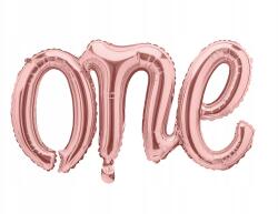 Party Deco Fólia lufi One, Size 66x37cm, rozé arany