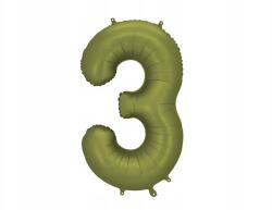 Party Deco fólia lufi, Size 86cm, olívazöld, "3