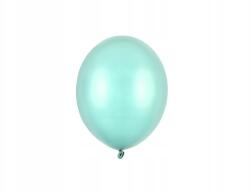 Party Deco Lufik, 12cm, Metallic Mint Green, 100db