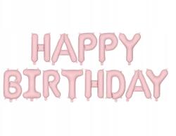 Jix Happy Birthday fólia lufi, 340×35cm, rózsaszín