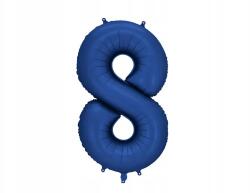 Party Deco Fólia lufi "8", 86cm, sötétkék
