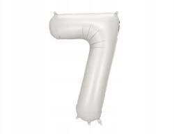 Party Deco Fólia lufi "7", Size 86cm, ezüst színben