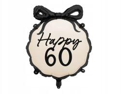 Party Deco Fólia lufi, Happy ''60'', 47, 5×45cm, vegyes színek, születésnapra