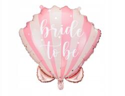 Party Deco Fólia lufi, Kagyló Bride to be, 52×50cm, mix színek