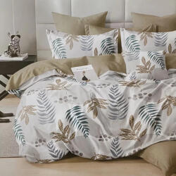 idealisotthon Bézs-fehér virágos 7 részes kétoldalas ágyneműhuzat (IO-SY-BL-BL06-7-BDFWR_)