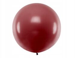 Party Deco Kerek lufi, 1m, pasztell burgundi