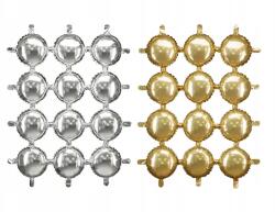 Party Deco Fólia lufi, kerekek, arany-ezüst, 78×107cm