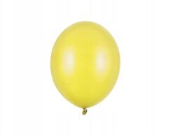 Party Deco Lufik Strong, 23cm, Metallic Lemon Zest, 100db