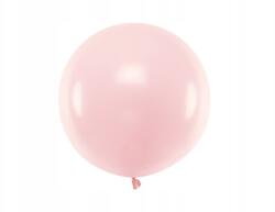 Party Deco Kerek lufi, 60cm, Pastel Pale Pink színben, alul szellőzőnyílással