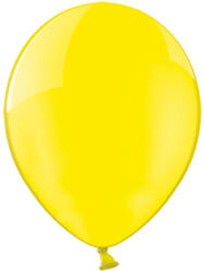 Party Deco Lufik, 23cm, Crystal Yellow, 100db/csomag