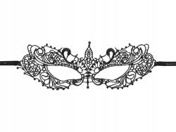 PartyDeco Farsangi maszk, csipkés, fekete, 20×7.3cm (MAS11-010)