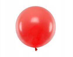 Party Deco Kerek lufi, 60cm, Pastel Poppy Red, Valentin Nap