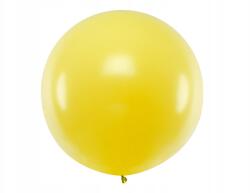 Party Deco Kerek lufi 1m, pasztell sárga