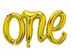 Party Deco Fólia lufi One, Size 66×37cm, arany