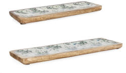 Bizzotto Set 2 tavi lemn mango email multicolor Thara 38x12x2h, 46x15x2h (0550954deco) Tava