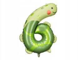 Party Deco Fólia lufi 6-os szám, Teknős, mix, 75×96cm
