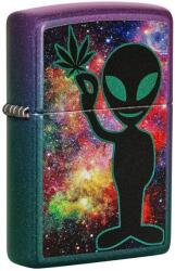 Zippo Brichetă Zippo Alien Cannabis Leaf Iridescent Design 49441 49441 Bricheta