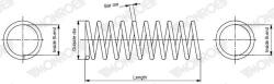 MONROE Arc spiral MONROE SPRINGS SP4923 (SP4923)