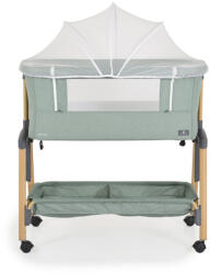 Moni ADORO babaöböl szúnyoghálóval, 7 poz. dönthető, kerekes, +tároló - zöld